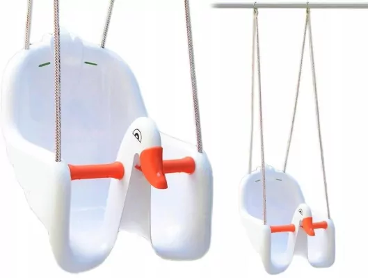 Duża huśtawka kubełkowa Łabędź