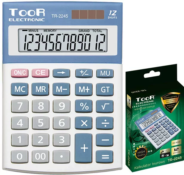 Kalkulator biurowy 12-pozycyjny - tantis.pl