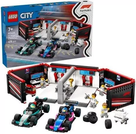 LEGO® City. F1® Garaż i bolidy Mercedes-AMG i Alpine 60444 - tantis.pl