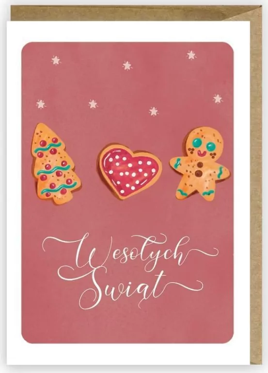 Kartka Boże Narodzenie, eko koperta K078 - tantis.pl