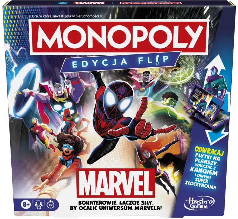 Monopoly. Marvel. Edycja Flip - tantis.pl