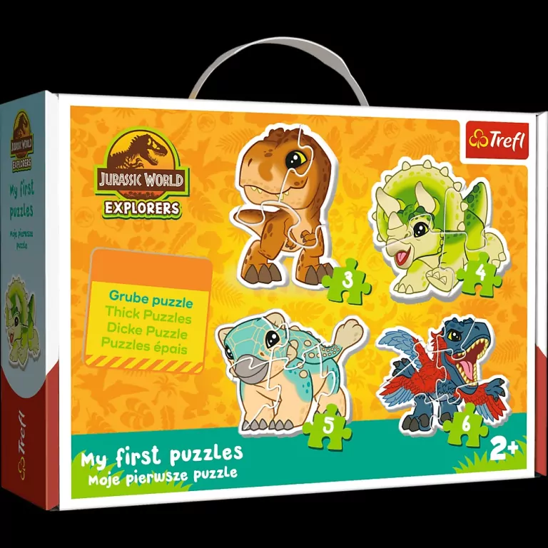 Puzzle Baby Classic - Urocze dinozaury TREFL - tantis.pl