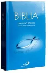 Biblia z rybką - niebieska z paginatorami