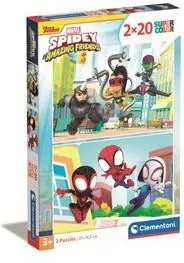 Puzzle 2x20 Super Kolor Spidey and Friends - tantis.pl