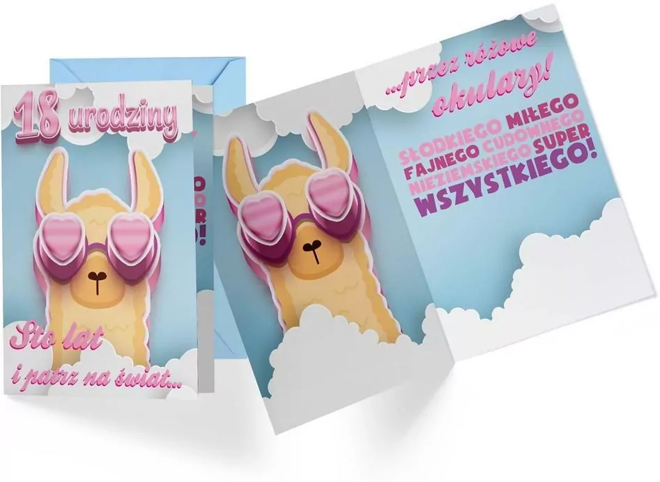 Karnet B6 . Urodziny 18 - tantis.pl