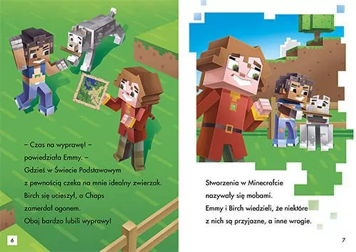 Moby w świecie podstawowym. Minecraft. Tryb czytania - tantis.pl