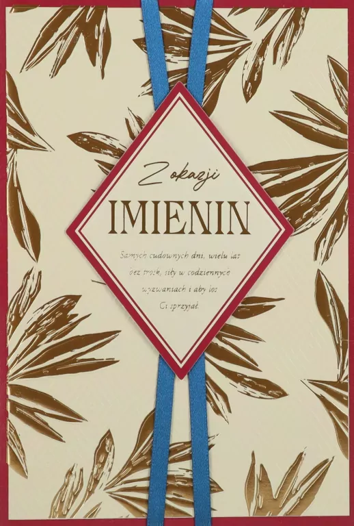 Karnet Imieniny - tantis.pl
