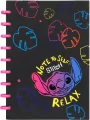 Kołobrulion B5 Disney Black Stitch big ring 100 kartek wzór 1 - tantis.pl