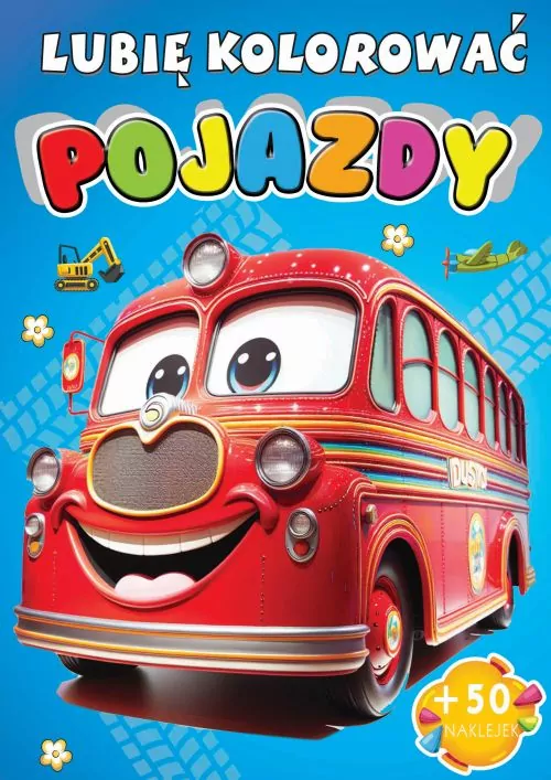 Kolorowanka Pojazdy + 50 naklejek - tantis.pl