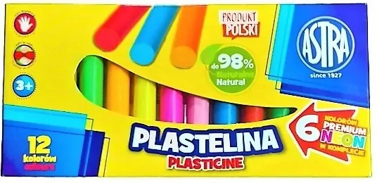 Plastelina Astra 12 kolorów - tantis.pl
