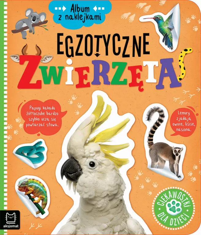 Egzotyczne zwierzęta. Album z naklejkami - tantis.pl
