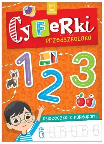 Książeczka z naklejkami Cyferki przedszkolaka - tantis.pl