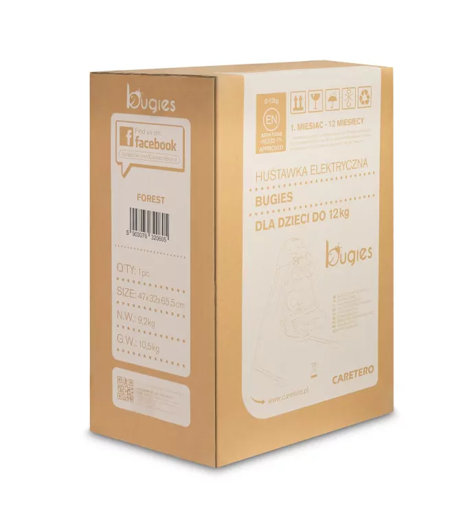 Caretero Huśtawka elektryczna Bugies las - tantis.pl