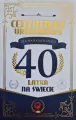 Karnet Certyfikat Urodzinowy 40 urodziny męskie - tantis.pl