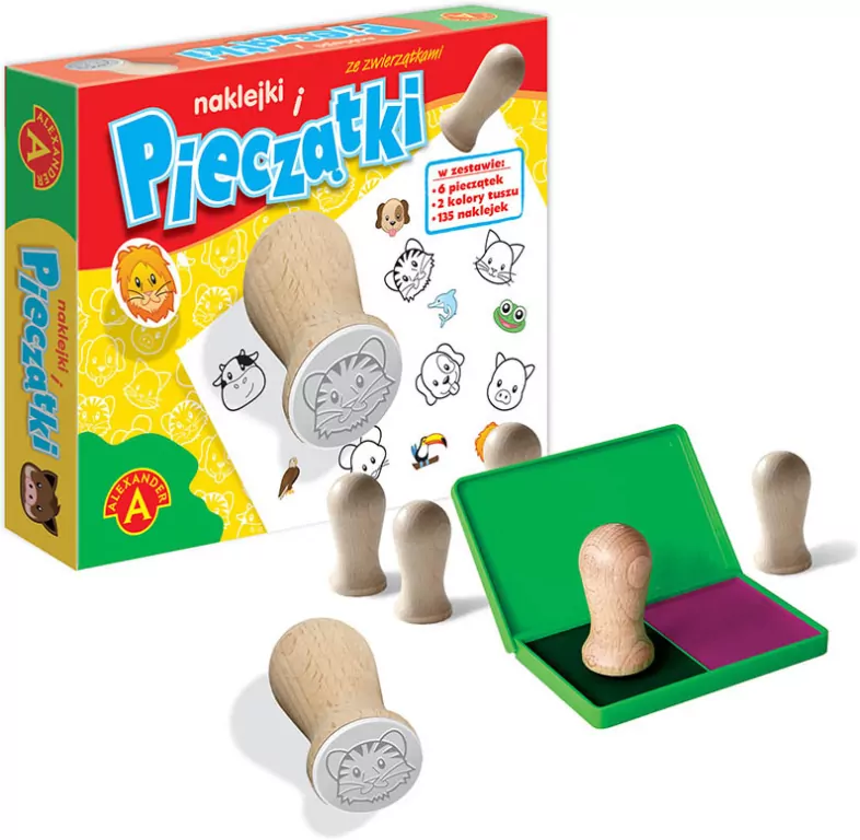 Naklejki i pieczątki ze zwierzątkami - tantis.pl