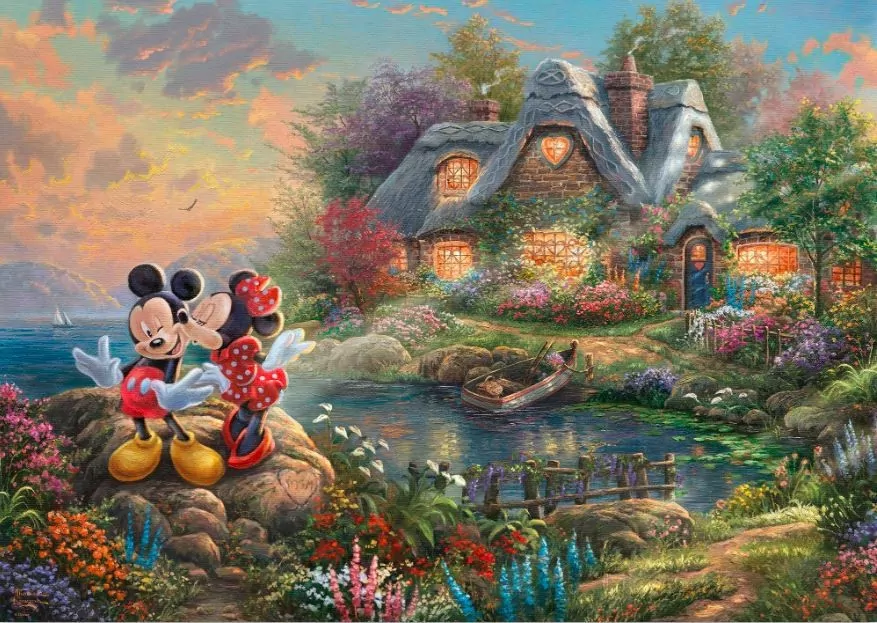 Puzzle 1000 PQ. Disney. Myszka Miki & Minnie - tantis.pl