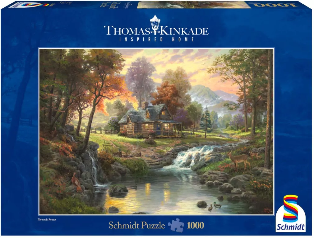 Puzzle 1000 PQ T. Kinkade Górskie zacisze 103424 - tantis.pl