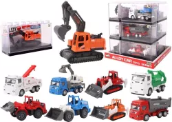 Autko w klocku 1:64 budowlane MIX