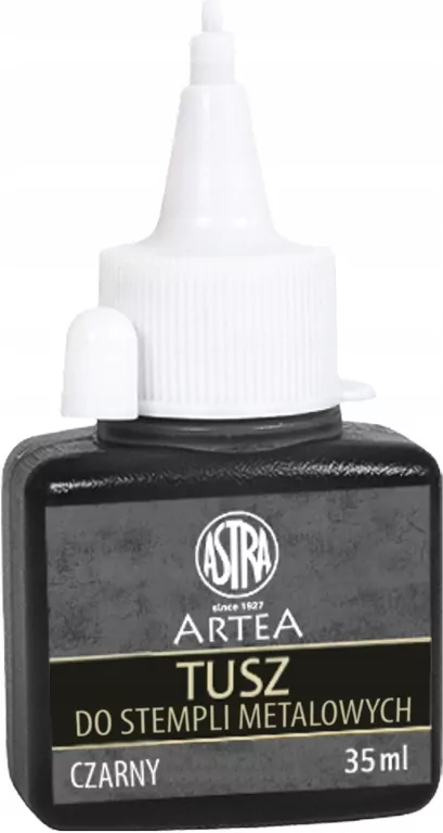Tusz do stempli metalowych Astra 35 ml czarny - tantis.pl