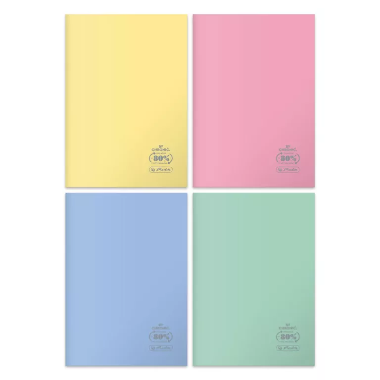 Zeszyt A4/60K kratka Eco PP Pastel Colors (5szt) - tantis.pl