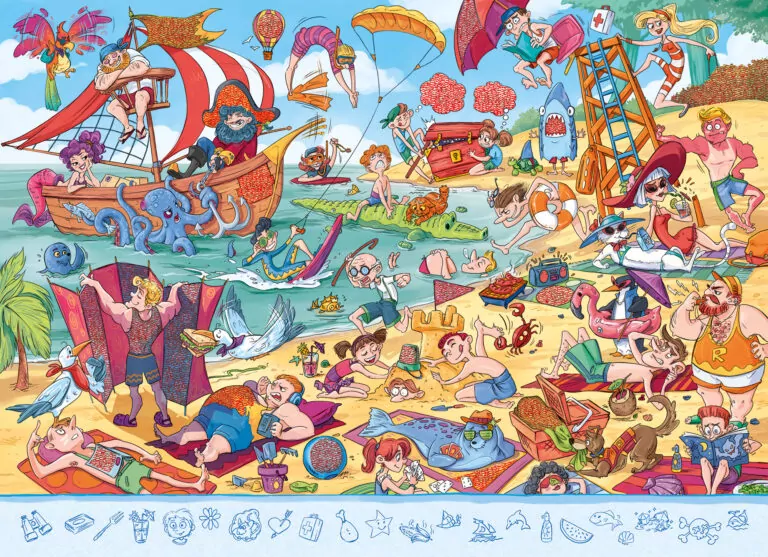 Puzzle obserwacyjne 90. Plaża - tantis.pl