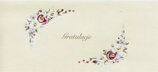 Karnet. Gratulacje. Kwiaty