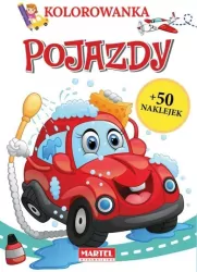 Kolorowanka z naklejkami. Pojazdy