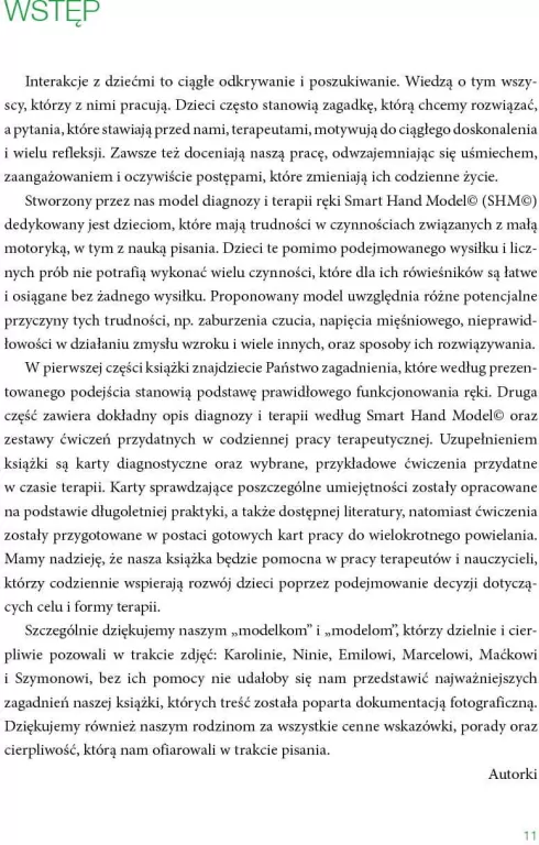Smart Hand Model. Diagnoza i terapia ręki u dzieci - tantis.pl