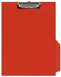 Clipboard A4 PCV z klipsem czerwony