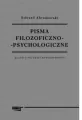 Pisma filozoficzno - psychologiczne. Klasycy polskiej nowoczesności - tantis.pl