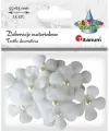 Ozdoba materiałowa. Kwiaty 3D z perełką - tantis.pl