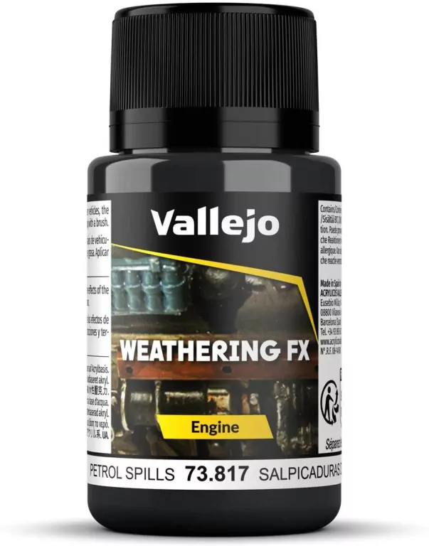 Vallejo: 73.817 - Weathering FX - Engine - Petrol Spills (40 ml) - tantis.pl
