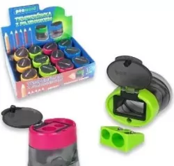 Temperówka podwójna z pojemnikiem