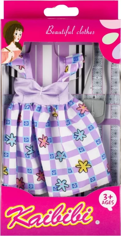 Ubranko dla lalek 501162 Mega Creative mix cena za 1 szt- długa sukienka, torebka, buty, bluzka, krótkie spodenki, długie spodenki - tantis.pl