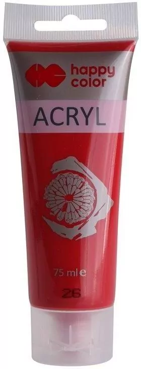 Farba akrylowa. Ciemnoczerwona 75ml - tantis.pl