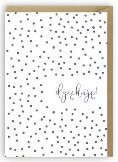 Kartka okolicznościowa, Dziękuję A6 - tantis.pl