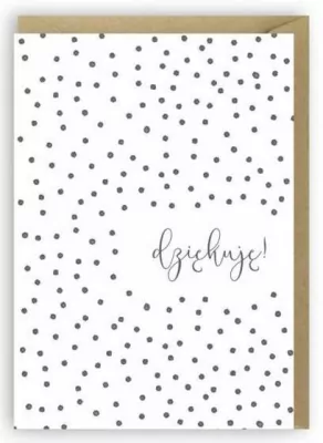 Kartka okolicznościowa, Dziękuję A6