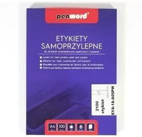 Etykiety samoprzylepne A4/100K 21x70x42,3mm - tantis.pl