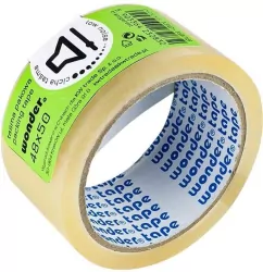 Taśma pakowa cicha 48x50 transparentna WONDER