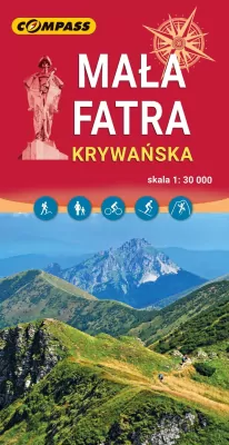 Mała Fatra Krywańska. Mapa turystyczna 1:30 000