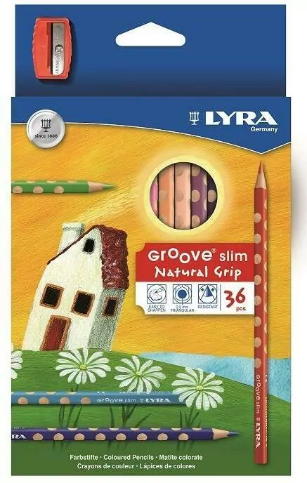 Lyra. Kredki trójkątne Groove slim, 36 kolorów - tantis.pl