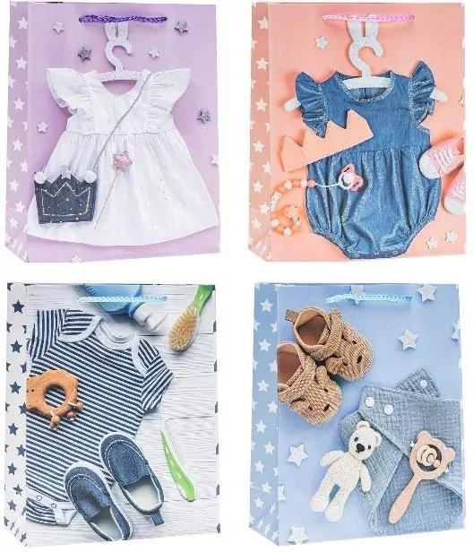 Torebka dziecięce brokat 18x24x8cm mix ROZETTE - tantis.pl