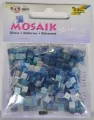 Mozaika kamyczki brokatowe 5x5mm niebieski - tantis.pl