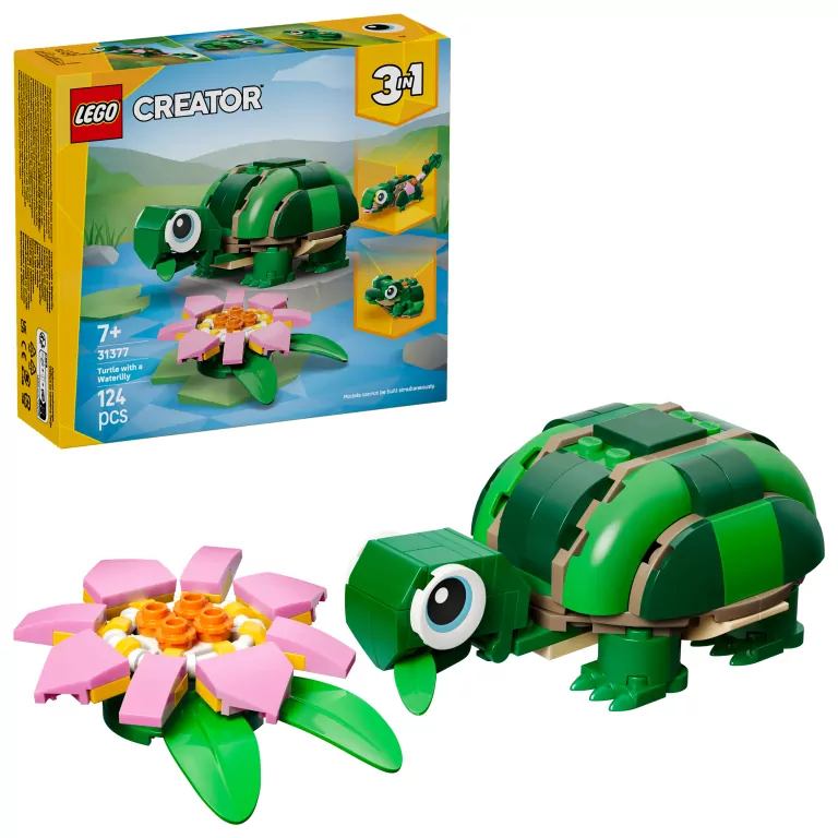 LEGO® Creator. Żółw i kwiat lilii wodnej 31377 - tantis.pl