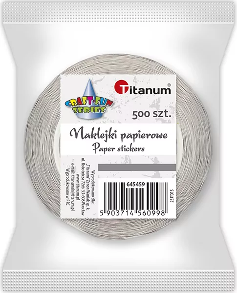 Naklejki papierowe na taśmie Samochody 500szt - tantis.pl