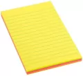 Notes samoprzylepny 98x150 mm neon w linie - tantis.pl