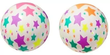Piłka gumowa. Gwiazdki MIX - tantis.pl