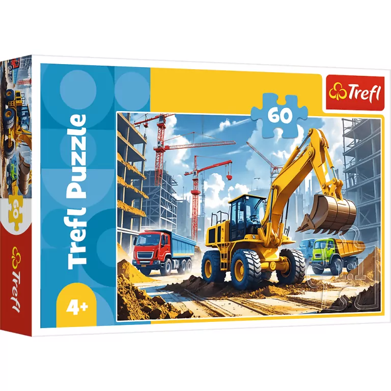 Puzzle 60 Traktor koparko - ładowarka TREFL - tantis.pl