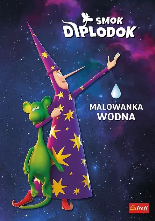Smok Diplodok. Kolorowanka z naklejkami - tantis.pl