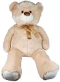 Miś pluszowy z kokardą 100cm, beżowy - tantis.pl